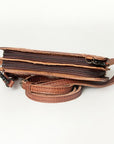 American Darling Hand Tooled Hair On Genuine Leather Women Bag Western Handbag Purse