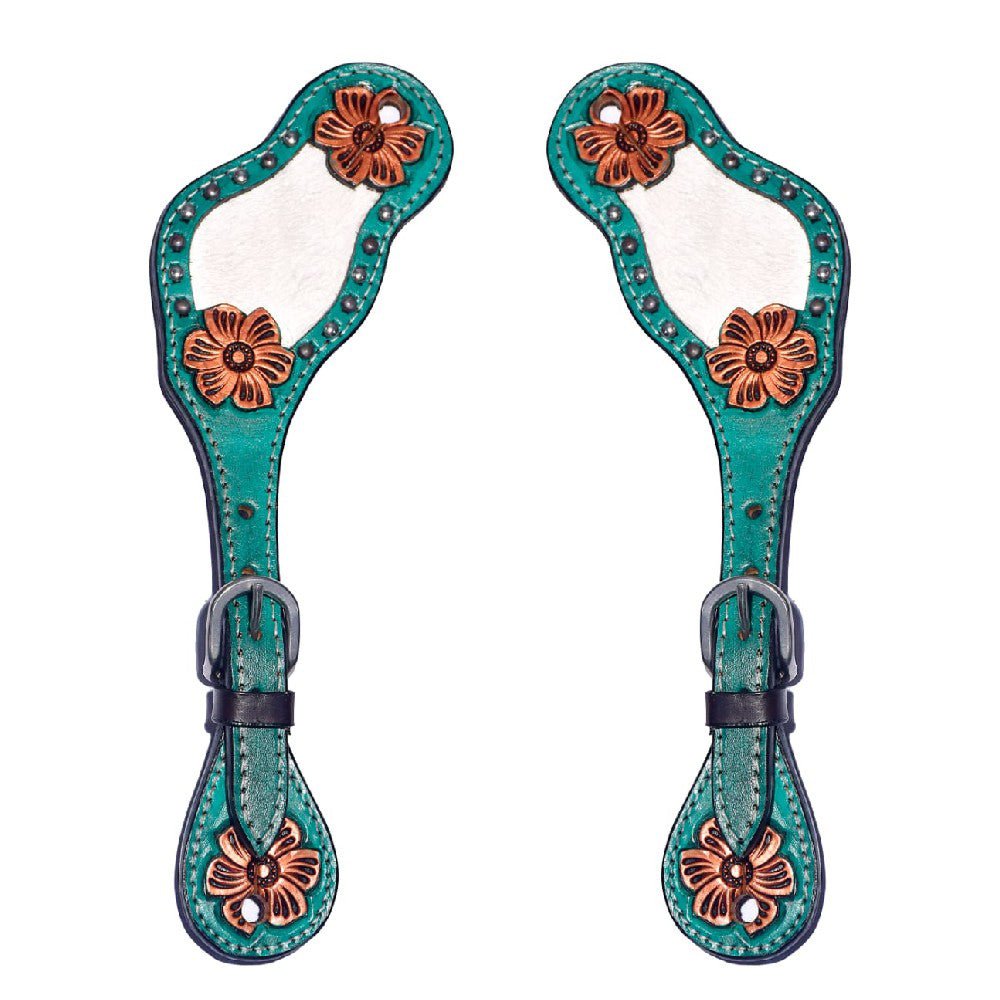 Durable Handcrafted PremiumLeather Spur Straps For Women Western Riding Show Rodeo
