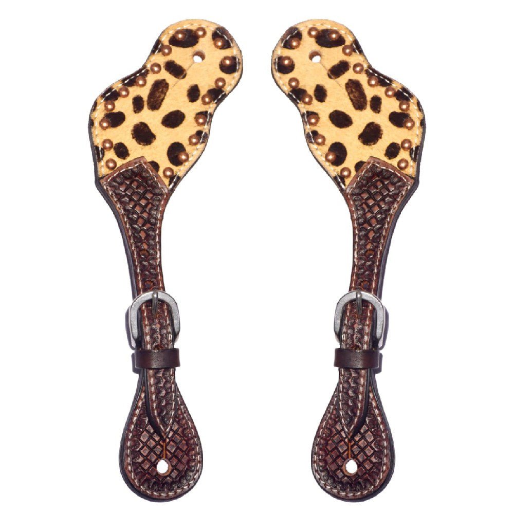 Durable Handcrafted PremiumLeather Spur Straps For Women Western Riding Show Rodeo