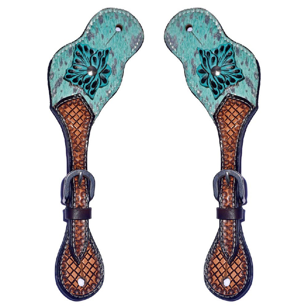 Durable Handcrafted PremiumLeather Spur Straps For Women Western Riding Show Rodeo