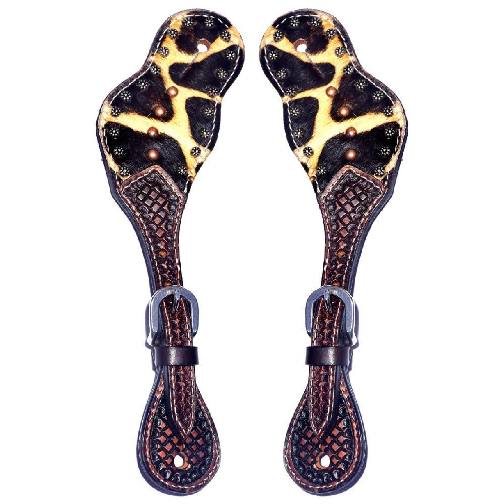 Durable Handcrafted PremiumLeather Spur Straps For Women Western Riding Show Rodeo