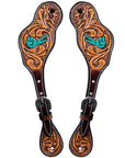 Durable Handcrafted PremiumLeather Spur Straps For Women Western Riding Show Rodeo