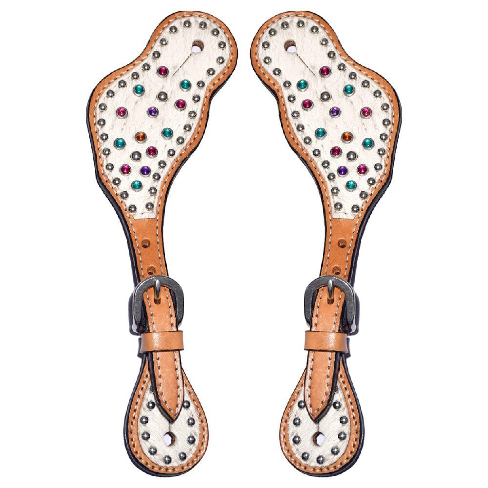 Durable Handcrafted PremiumLeather Spur Straps For Women Western Riding Show Rodeo