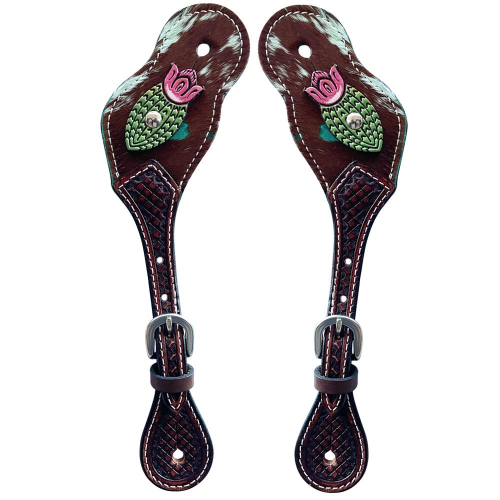 Durable Handcrafted PremiumLeather Spur Straps For Women Western Riding Show Rodeo