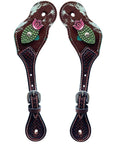 Durable Handcrafted PremiumLeather Spur Straps For Women Western Riding Show Rodeo