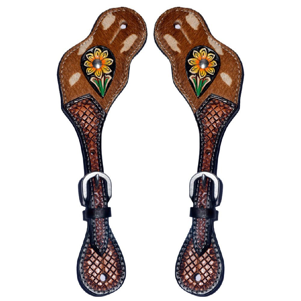 Durable Handcrafted PremiumLeather Spur Straps For Women Western Riding Show Rodeo
