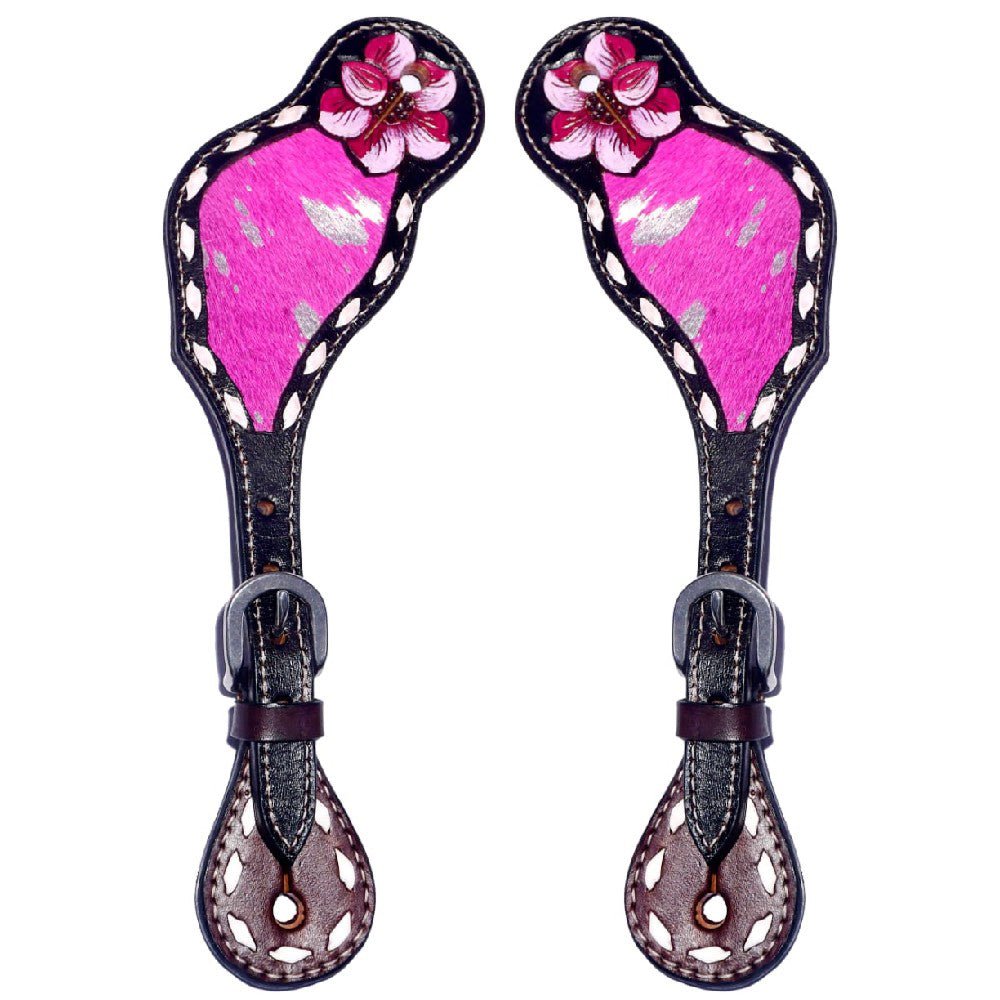 Durable Handcrafted PremiumLeather Spur Straps For Women Western Riding Show Rodeo