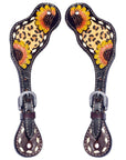 Durable Handcrafted PremiumLeather Spur Straps For Women Western Riding Show Rodeo