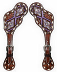 Durable Handcrafted PremiumLeather Spur Straps For Women Western Riding Show Rodeo