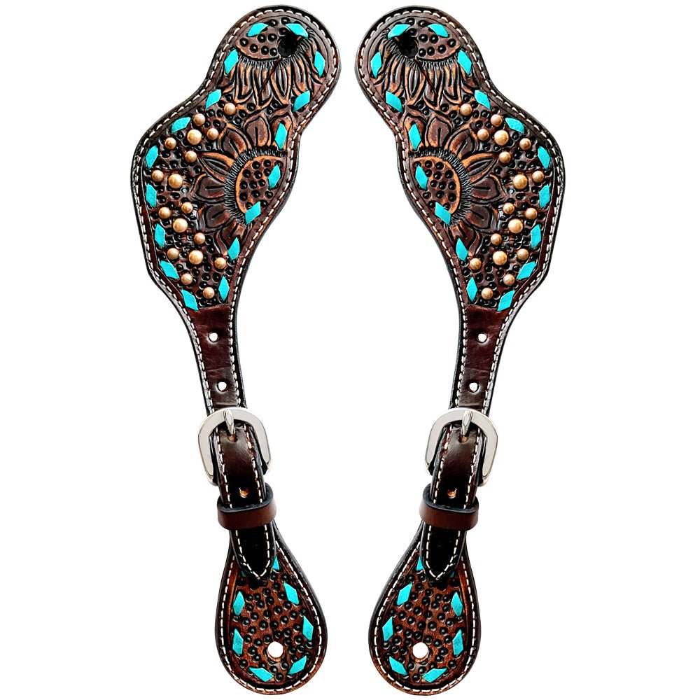 Durable Handcrafted PremiumLeather Spur Straps For Women Western Riding Show Rodeo
