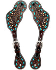 Durable Handcrafted PremiumLeather Spur Straps For Women Western Riding Show Rodeo