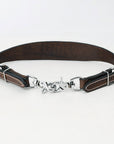 Bar H Equine Genuine Western American Leather Horse Premium Headstall & Breast Collar Set