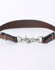 Bar H Equine Genuine Western American Leather Horse Premium Headstall & Breast Collar Set
