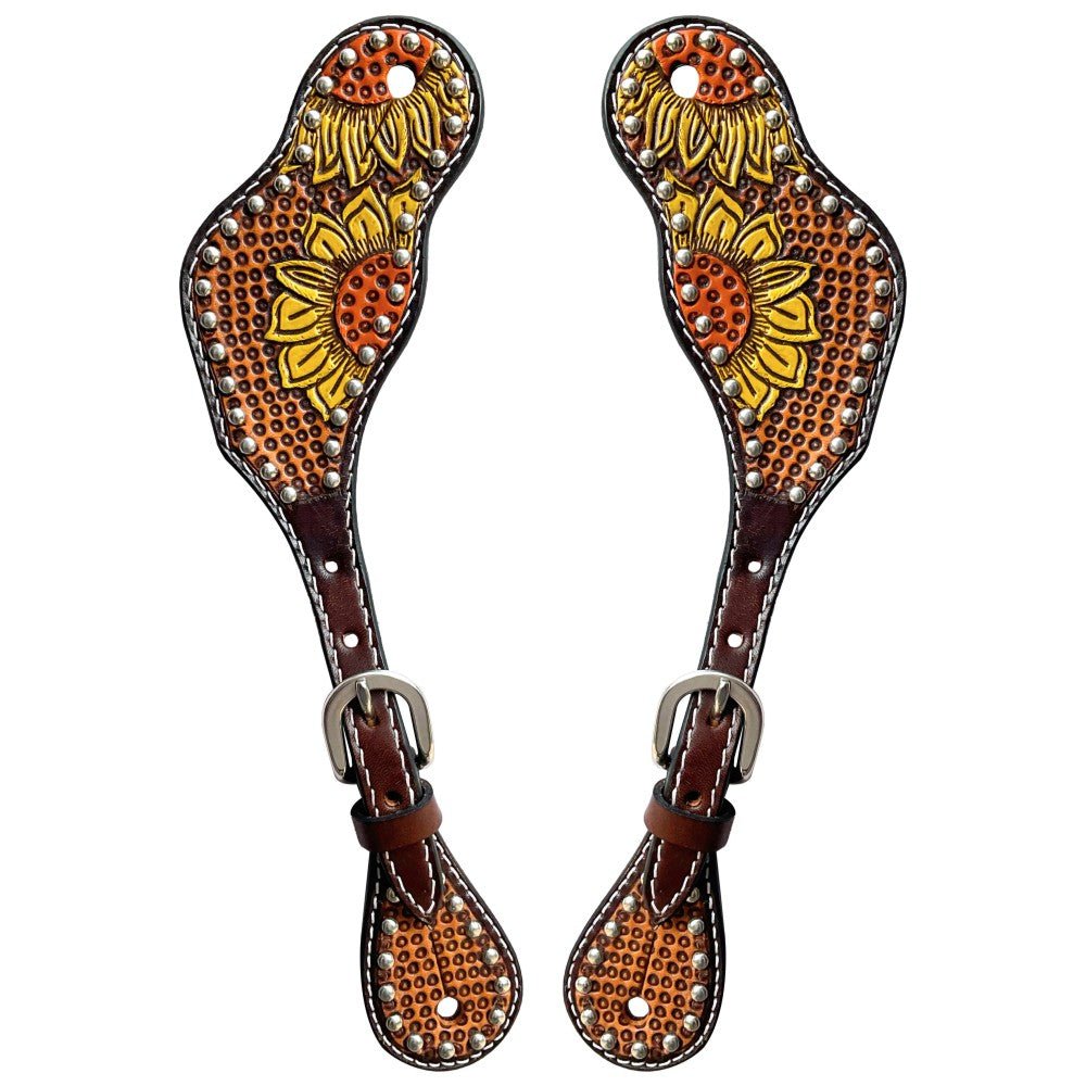 Durable Handcrafted PremiumLeather Spur Straps For Women Western Riding Show Rodeo