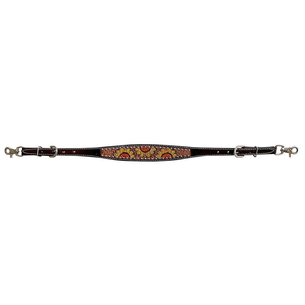Bar H Equine Genuine Western American Leather Horse Premium Headstall &amp; Breast Collar Set