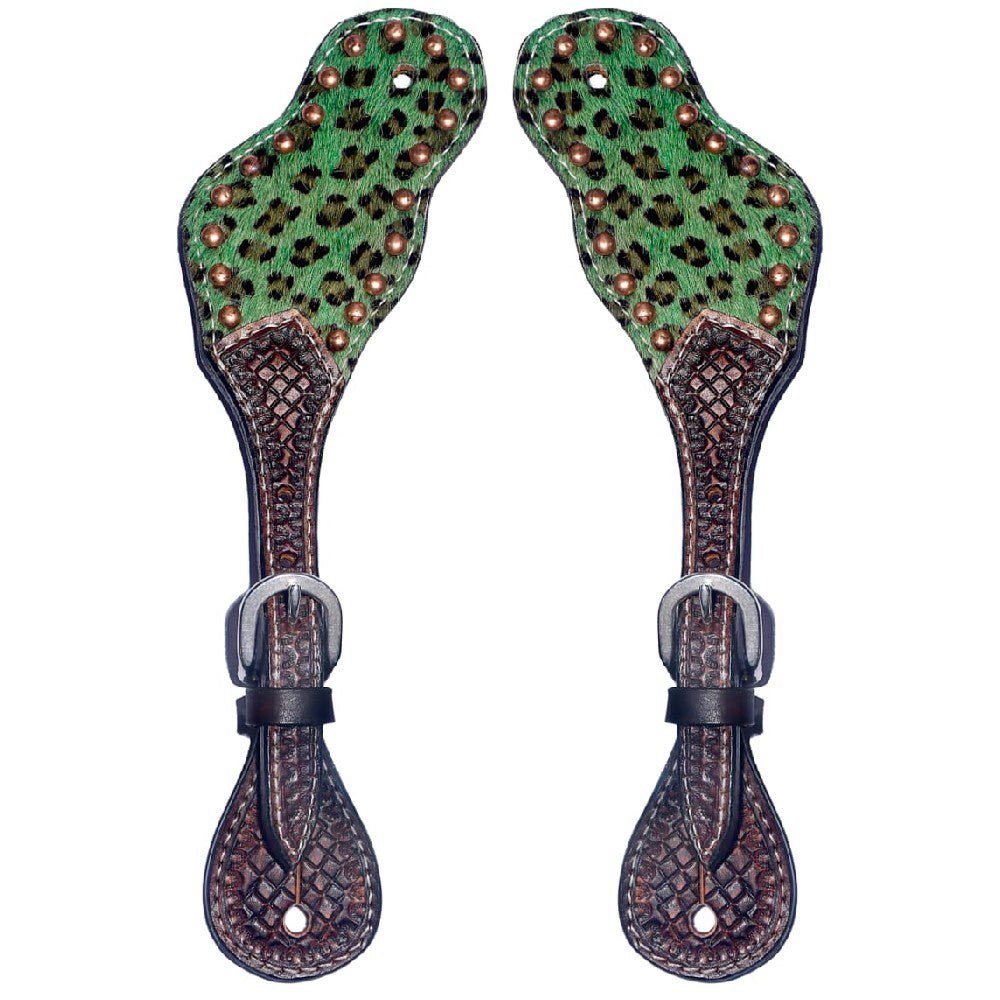 Durable Handcrafted PremiumLeather Spur Straps For Women Western Riding Show Rodeo