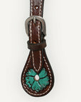 Durable Handcrafted PremiumLeather Spur Straps For Women Western Riding Show Rodeo