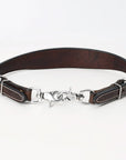 Bar H Equine Genuine Western American Leather Horse Premium Headstall & Breast Collar Set