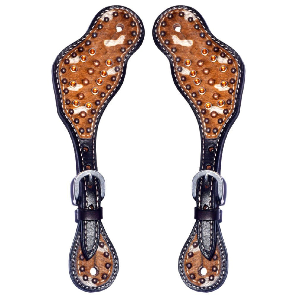 Durable Handcrafted PremiumLeather Spur Straps For Women Western Riding Show Rodeo