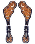 Durable Handcrafted PremiumLeather Spur Straps For Women Western Riding Show Rodeo