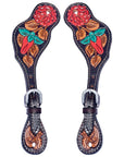 Durable Handcrafted PremiumLeather Spur Straps For Women Western Riding Show Rodeo