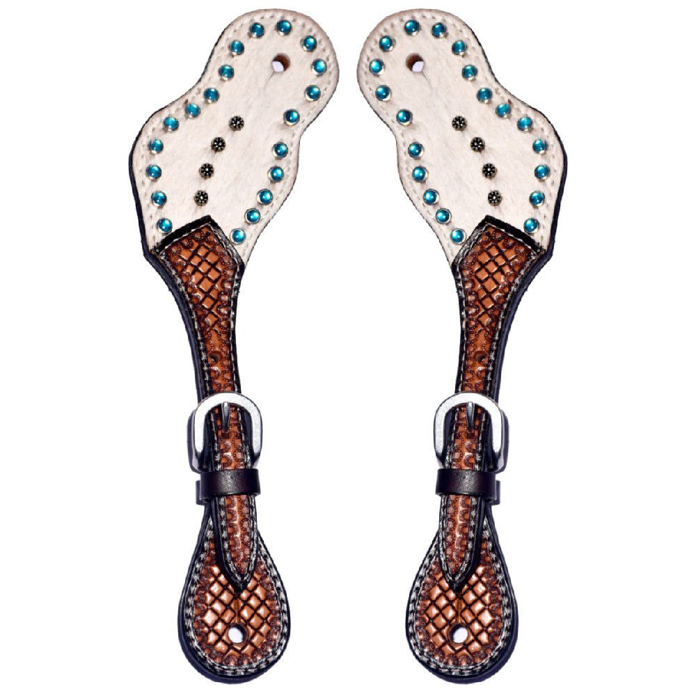 Durable Handcrafted PremiumLeather Spur Straps For Women Western Riding Show Rodeo