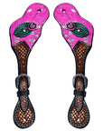 Durable Handcrafted PremiumLeather Spur Straps For Women Western Riding Show Rodeo