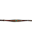 Bar H Equine Genuine Western American Leather Horse Premium Headstall & Breast Collar Set