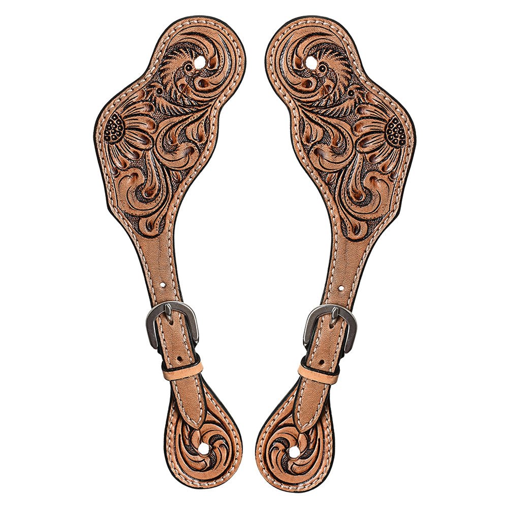 Durable Handcrafted PremiumLeather Spur Straps For Women Western Riding Show Rodeo
