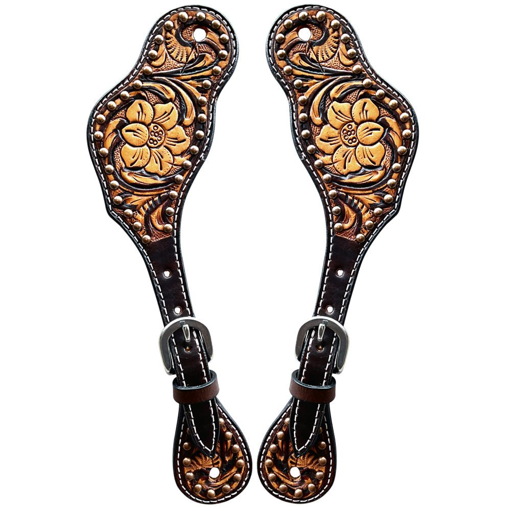 Durable Handcrafted PremiumLeather Spur Straps For Women Western Riding Show Rodeo