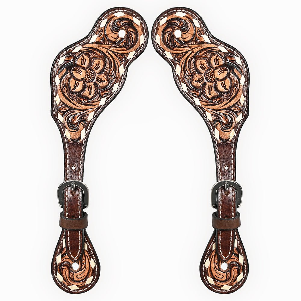 Durable Handcrafted PremiumLeather Spur Straps For Women Western Riding Show Rodeo