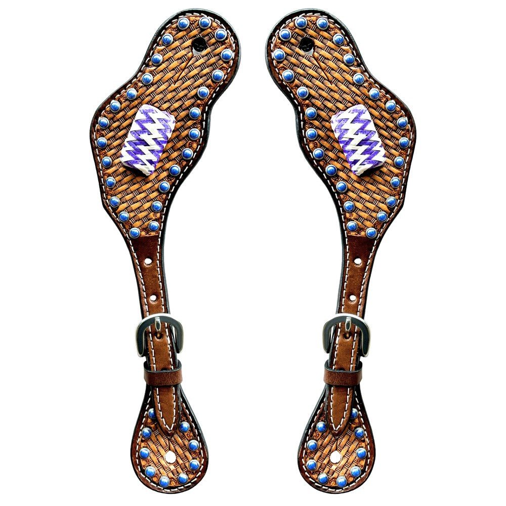 Durable Handcrafted PremiumLeather Spur Straps For Women Western Riding Show Rodeo