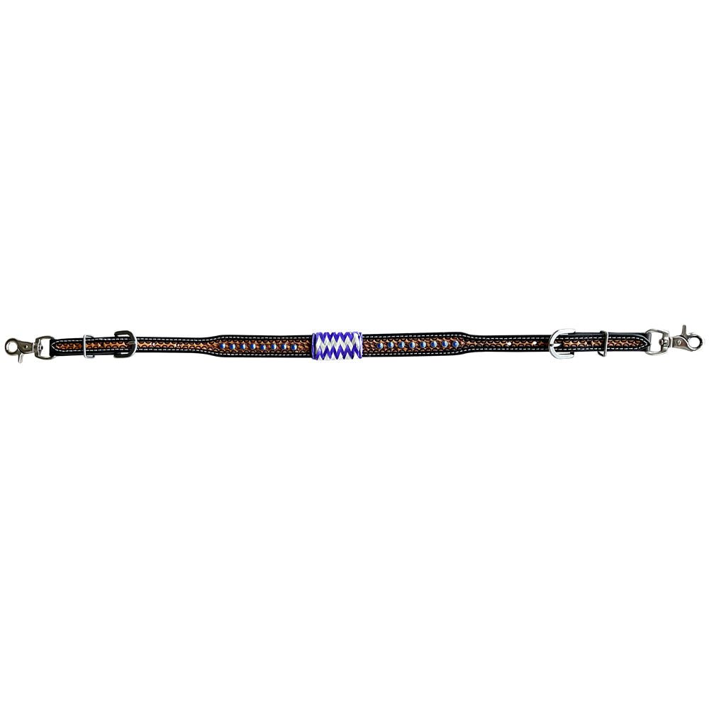 Bar H Equine Genuine Western American Leather Horse Premium Headstall &amp; Breast Collar Set