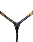 Bar H Equine Western Horse Rawhide Genuine American Leather Tack Set Brown