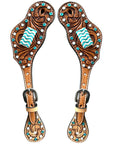 Durable Handcrafted PremiumLeather Spur Straps For Women Western Riding Show Rodeo