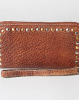 Never Mind Nmbgz110A Wallet Vintage Handmade Genuine Cowhide Leather Women Bag Western Handbag Purse