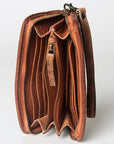 Never Mind Nmbgz110A Wallet Vintage Handmade Genuine Cowhide Leather Women Bag Western Handbag Purse