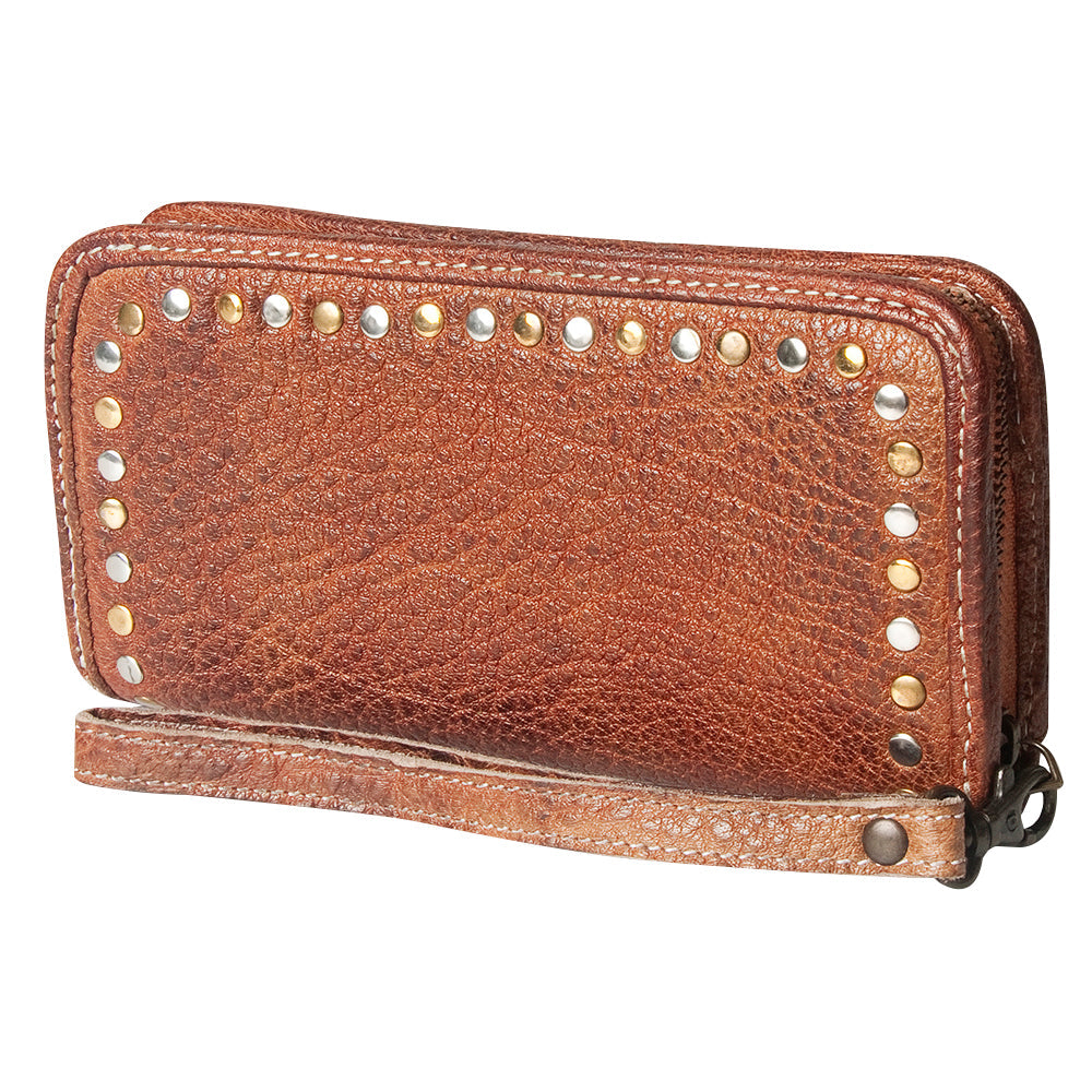 Never Mind Nmbgz110A Wallet Vintage Handmade Genuine Cowhide Leather Women Bag Western Handbag Purse