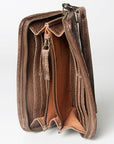 Never Mind Nmbgz110B Wallet Vintage Handmade Genuine Cowhide Leather Women Bag Western Handbag Purse
