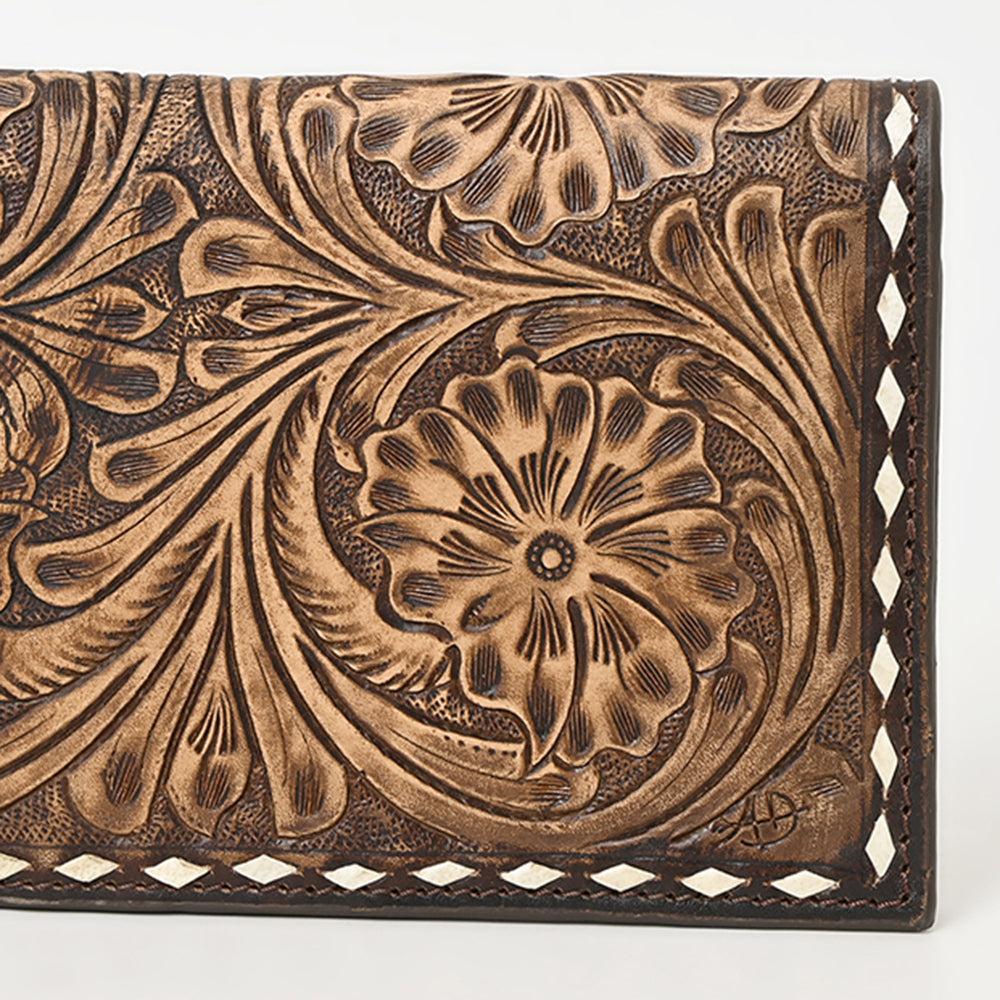 American Darling ADBGZ584B Wallet Hand Tooled Genuine Leather women bag western handbag purse