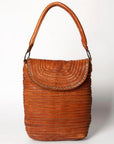 Never Mind Nmbgm105D Tote Vintage Handmade Genuine Cowhide Leather Women Bag Western Handbag Purse
