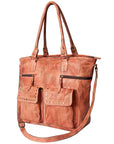 Never Mind Nmbg116A Tote Vintage Handmade Genuine Cowhide Leather Women Bag Western Handbag Purse