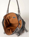 Never Mind Nmbg116B Tote Vintage Handmade Genuine Cowhide Leather Women Bag Western Handbag Purse