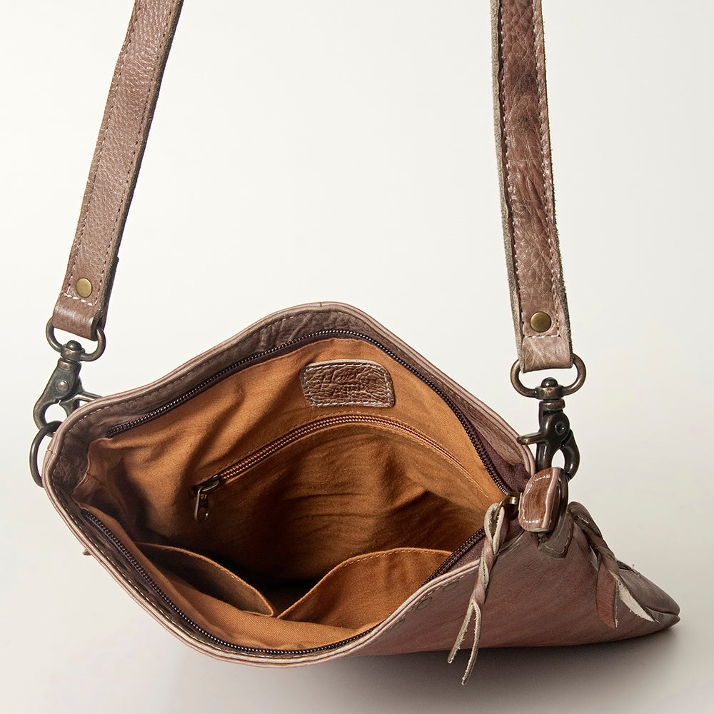 Never Mind Nmbg118D Cross Body I Vintage Handmade Genuine Cowhide Leather Women Bag Western Handbag Purse