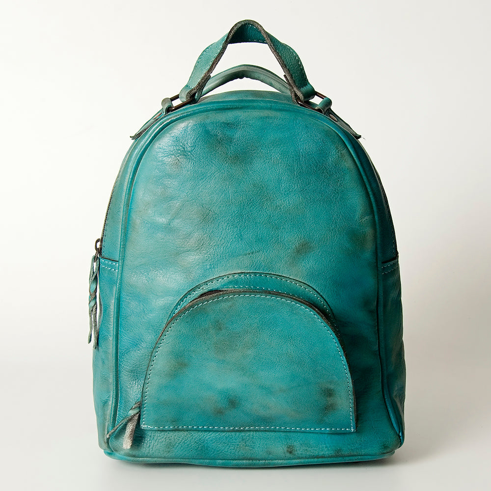 Never Mind Nmbg119B Backpack Vintage Handmade Genuine Cowhide Leather Women Bag Western Handbag Purse