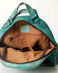 Never Mind Nmbg119B Backpack Vintage Handmade Genuine Cowhide Leather Women Bag Western Handbag Purse