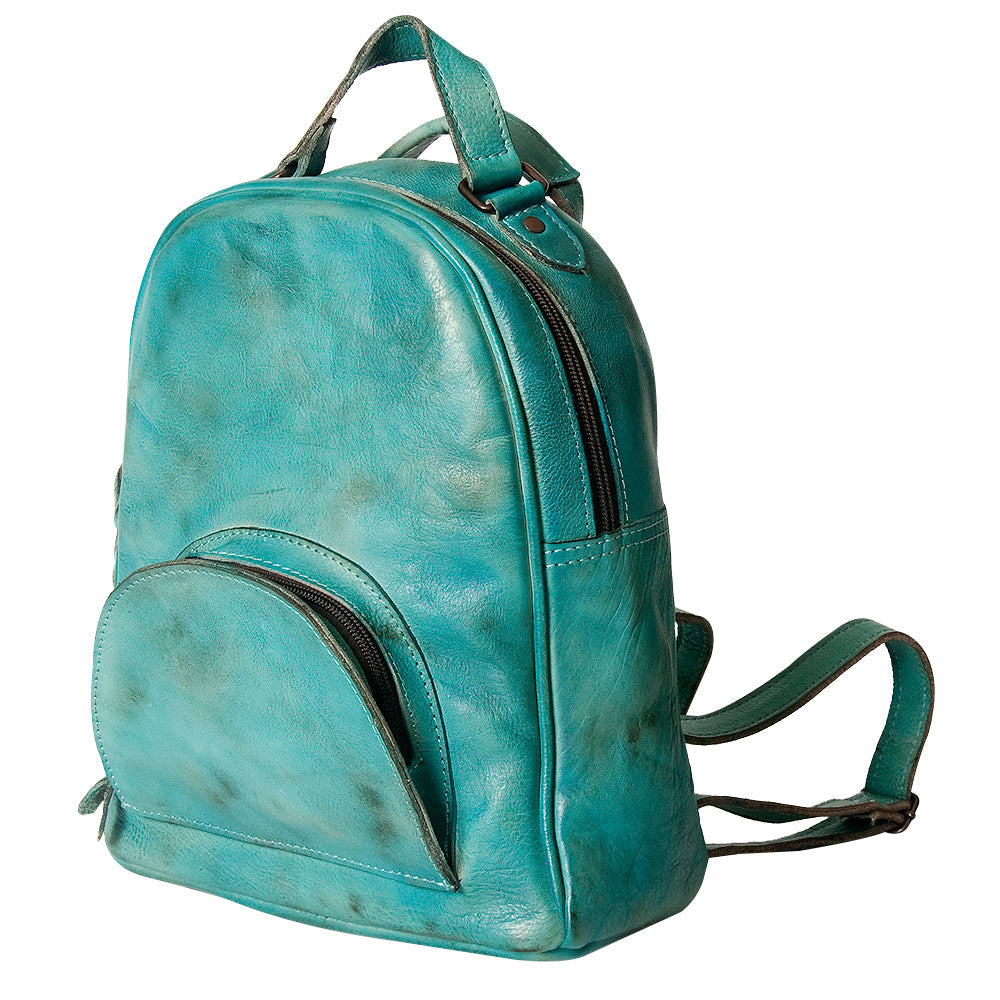 Never Mind Nmbg119B Backpack Vintage Handmade Genuine Cowhide Leather Women Bag Western Handbag Purse