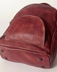Never Mind Nmbg119G Backpack Vintage Handmade Genuine Cowhide Leather Women Bag Western Handbag Purse