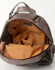 Never Mind Nmbg119H Backpack Vintage Handmade Genuine Cowhide Leather Women Bag Western Handbag Purse