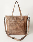 Never Mind Nmbg120B Tote Vintage Handmade Genuine Cowhide Leather Women Bag Western Handbag Purse